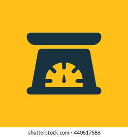 Vector illustration of kitchen scale icon