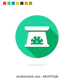 Vector illustration of kitchen scale icon