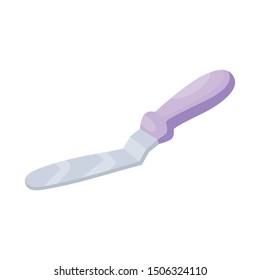 Vector illustration of kitchen and spatula icon. Collection of kitchen and spoon stock vector illustration.