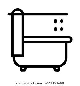 Ilustração vetorial de um ícone de fogão de cozinha, ideal para equipamentos domésticos ou placas de design de escritório