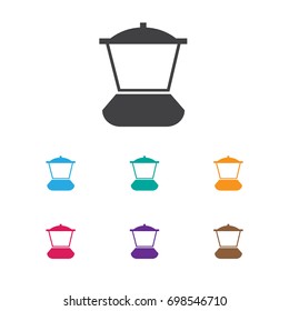 Vector Illustration Of Kitchen Symbol On Blender Icon. Premium Quality Isolated Mixer Element In Trendy Flat Style.