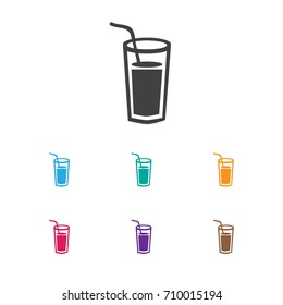 Vector Illustration Of Kitchen Symbol On Cocktail Icon. Premium Quality Isolated Drink Element In Trendy Flat Style.