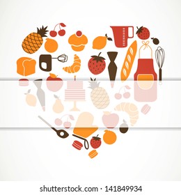 Vector Illustration of Kitchen Tools