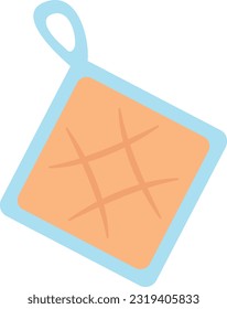 Ilustración vectorial de una toalla de cocina. Carteles de cocina hechos de tela.