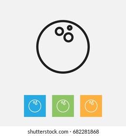Vector Illustration Of Kitchenware Symbol On Coconut Outline. Premium Quality Isolated Cocos Element In Trendy Flat Style.