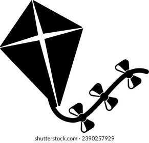 ilustración vectorial de una cometa sobre un fondo transparente