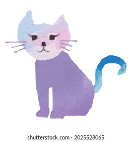 vector illustration of a kitty cat