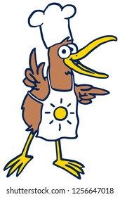 Vector illustration of a Kiwi bird character.