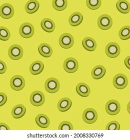 Vector illustration of kiwi pattern