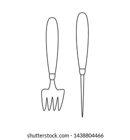 Vector illustration of knife and fork symbol. Collection of knife and device vector icon for stock.