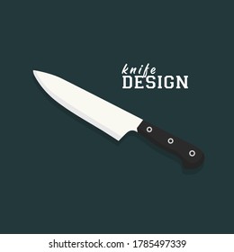 Vector illustration of a knife for hobbies and cooking
