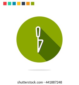 Vector illustration of knife icon