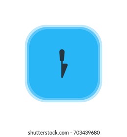 Vector Illustration Of Knife Icon. Beautiful Restaurant Element Also Can Be Used As Kitchen Dagger Element.