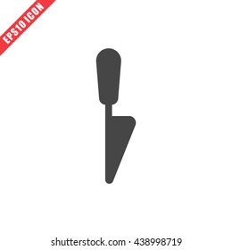 Vector illustration of knife icon on white background