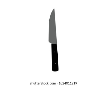 vector illustration of a knife on white background