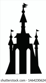 vector illustration of a knight tower, eps 10
