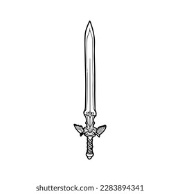  Vektorgrafik des Ritterschworts