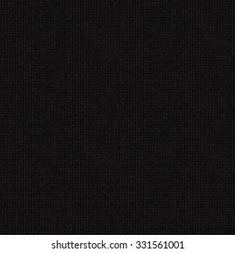 Vector Illustration Knitted black seamless background. Flat Style