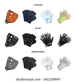 Vector illustration of knitted and keeper icon. Collection of knitted and hand vector icon for stock.