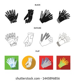 Vector illustration of knitted and keeper sign. Collection of knitted and hand vector icon for stock.