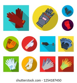 Vector illustration of knitted and keeper symbol. Collection of knitted and hand  stock vector illustration.