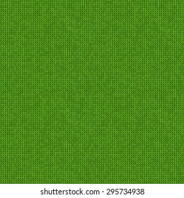 Vector illustration Knitted seamless green background