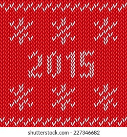Vector illustration of knitting 2015