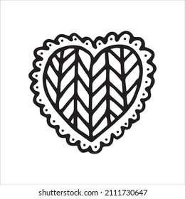 
ilustración vectorial de tejido en estilo doodle