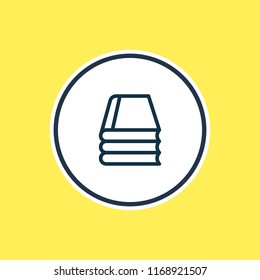 Vector illustration of knowledge icon line. Beautiful book reading element also can be used as library icon element.