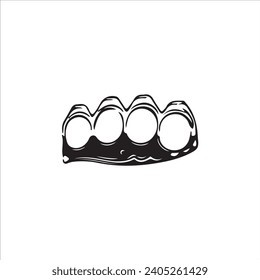 vector illustration of knuckle with concept