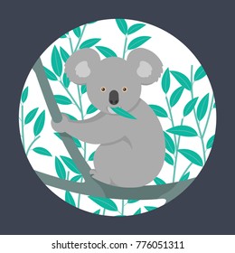 Vector illustration of koala.