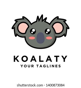 vector illustration of a koala cartoon in a modern style