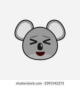 Vektorgrafik von Koala mit Emotionen
