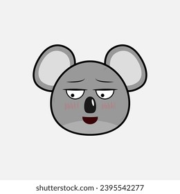 Ilustración vectorial de Koala con emociones
