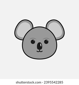 Vektorgrafik von Koala mit Emotionen
