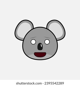 Ilustración vectorial de Koala con emociones
