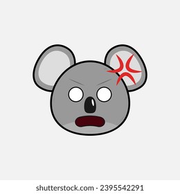 Ilustración vectorial de Koala con emociones
