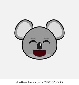 Vektorgrafik von Koala mit Emotionen
