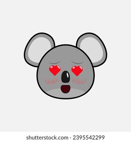 Ilustración vectorial de Koala con emociones

