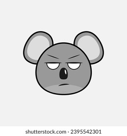 Ilustración vectorial de Koala con emociones
