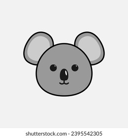 Vector illustration of Koala with emotions
