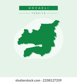Vector illustration vector of Kocaeli map Turkey