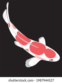 vector illustration of koi fish, you can use it as a logo or icon according to your needs