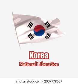 Vektorgrafik für den Unabhängigkeitstag Koreas 