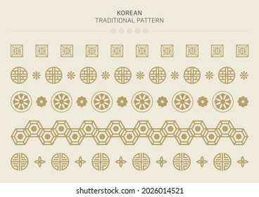 Vector illustration of Korean traditional pattern.