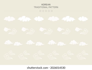 Vector illustration of Korean traditional pattern.