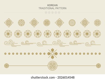 Vector illustration of Korean traditional pattern.