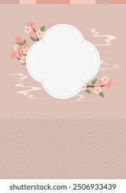 Ilustración vectorial de patrones tradicionales coreanos.