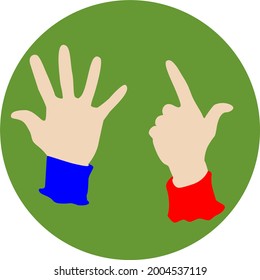 Vector illustration kpop idol hands born to beat  melody fandom kpop artist band: BTOB member Changsub