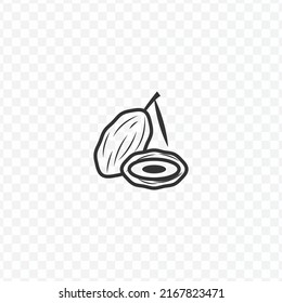 Vector illustration of kurma icon in dark color and transparent background(PNG).